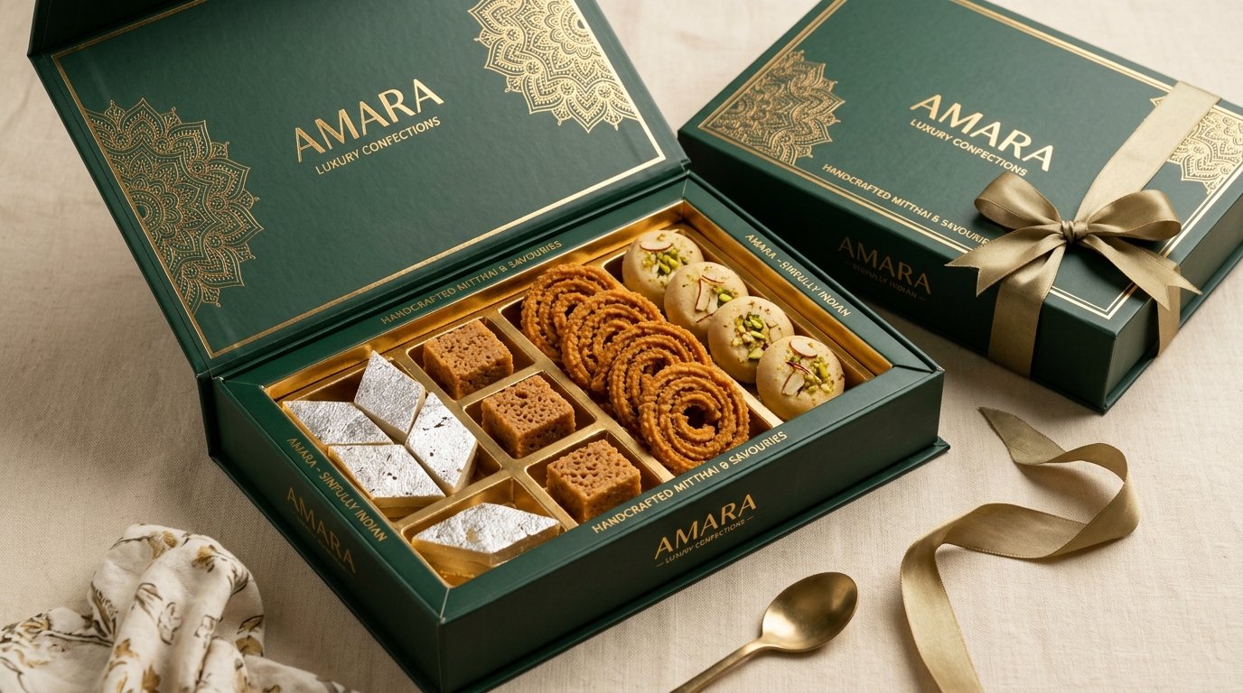 Custom luxury confectionery gift box